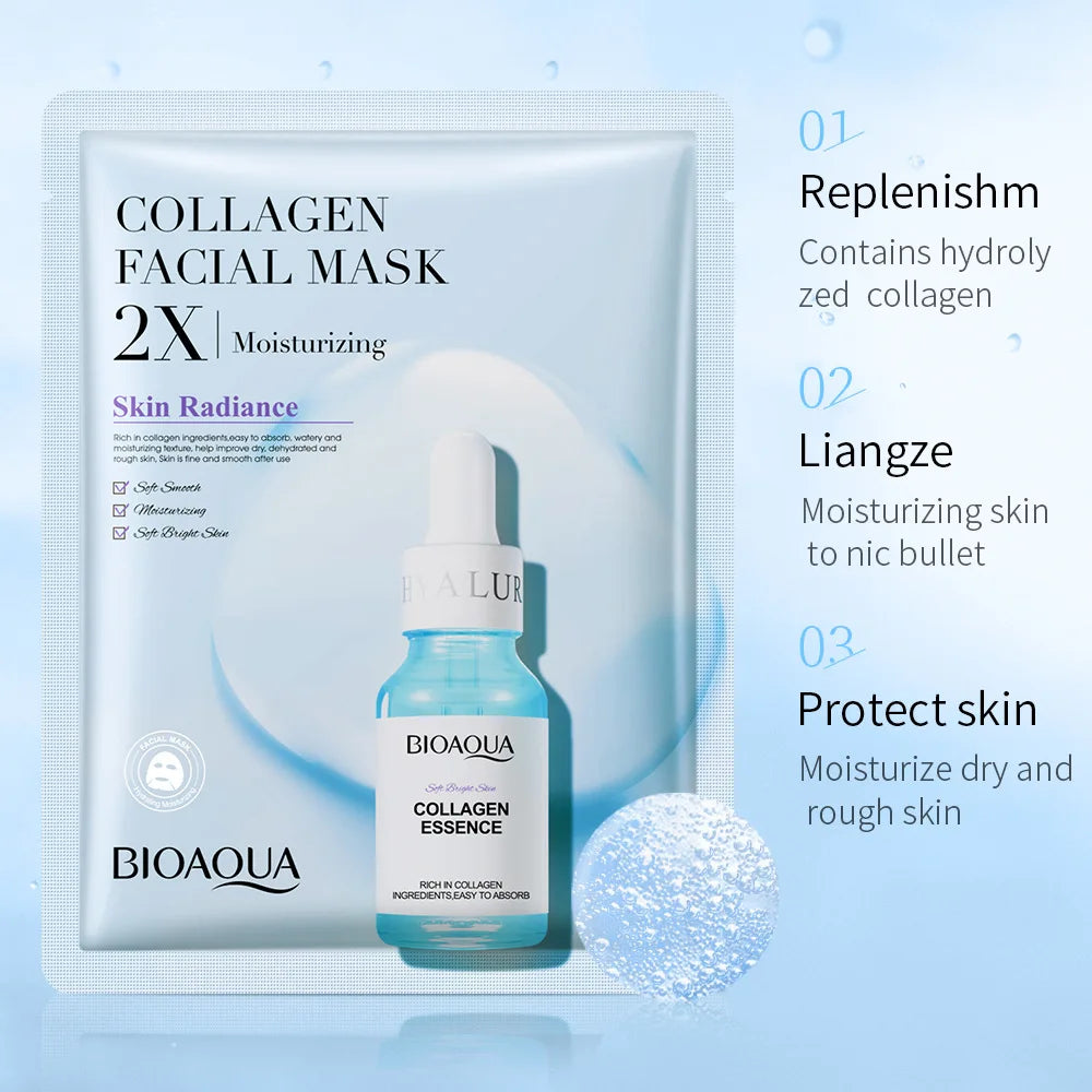 Centella - Collagen Face Mask – Vitamin C & Hyaluronic Acid ✨