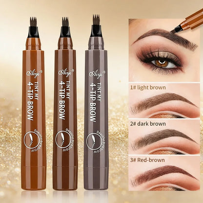 Korean 4-Fork Brow – Pencil – Waterproof, Natural, Long-Lasting✨