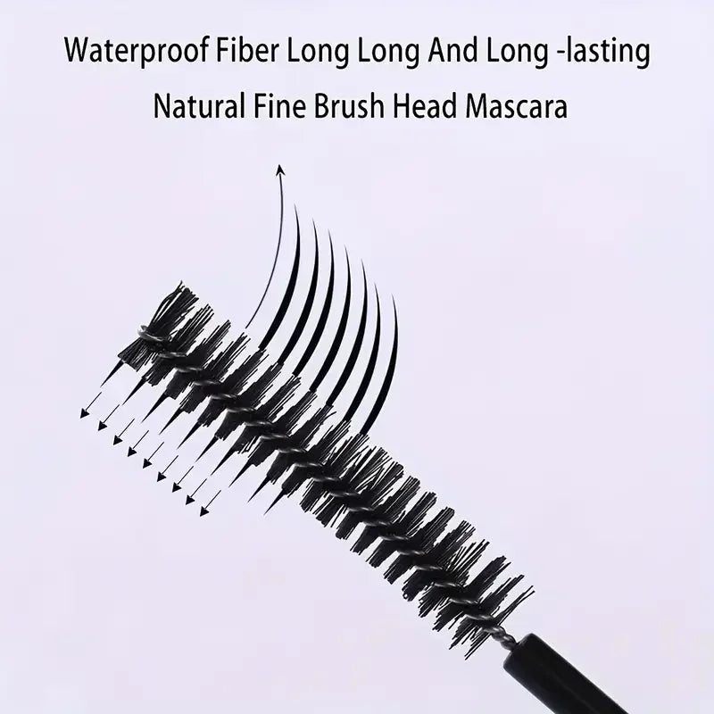 Silk Fiber Mascara – Waterproof Lengthening & Volumizing Lash Mascara✨