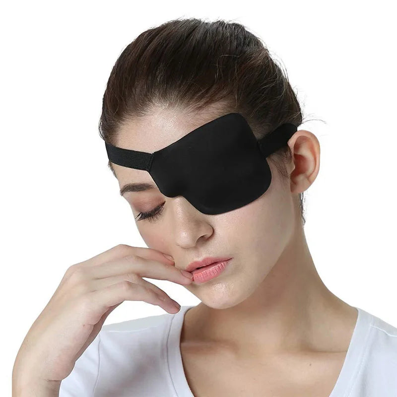 Black Single Eyepatch – Blindfold Adjustable Eye Mask 🖤😴