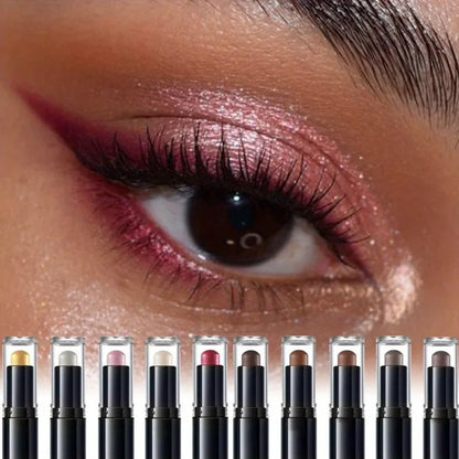 Dual-Ended Luxury Eyeshadow – Stick – Matte & Shimmer Waterproof Eye Pencil ✨