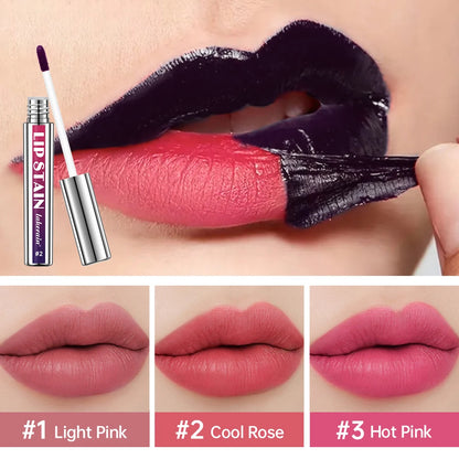 Peel-Off Lip Stain – Kit (3Pcs) – Long Lasting Waterproof Transfer-Proof Pink Lip Tint Set✨