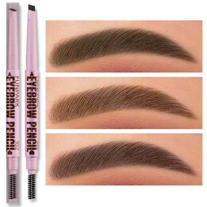 2-In-1 Luxury Eyebrow – Pencil & Brush – Waterproof Long-Lasting Brow Pen✨