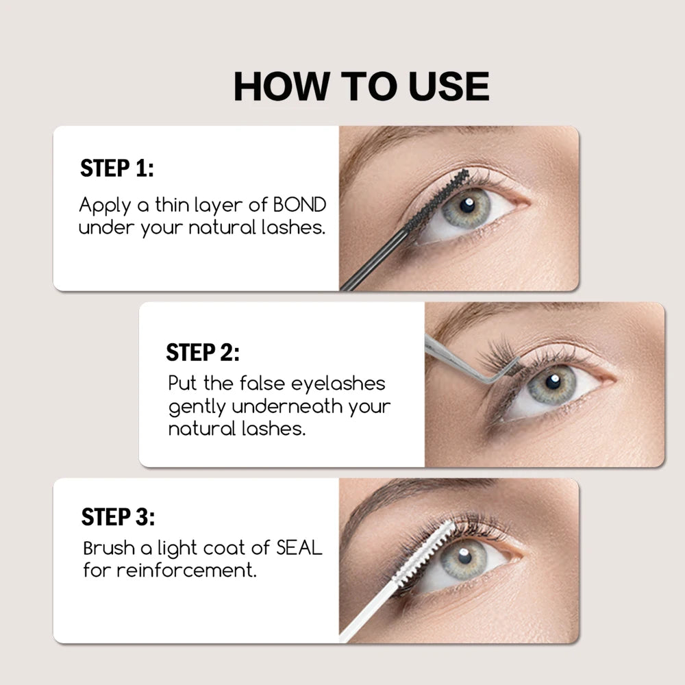 Clear Lash Glue – – Bond & Seal, Waterproof Quick-Dry Adhesive✨