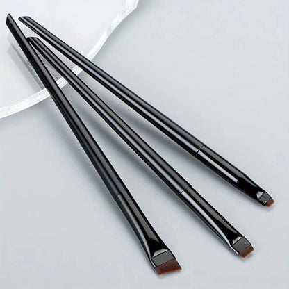 3-Piece Precision Eye – Makeup Brush Set – Angled Eyebrow, Eyeliner &amp; Ultra-Fine Eyeshadow Brushes✨