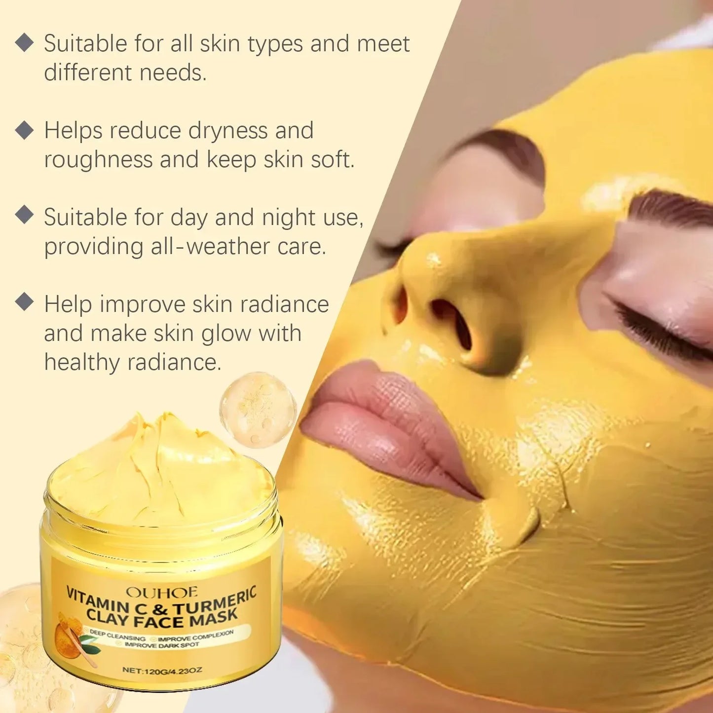 Vitamin C / Turmeric – Clay Mask✨