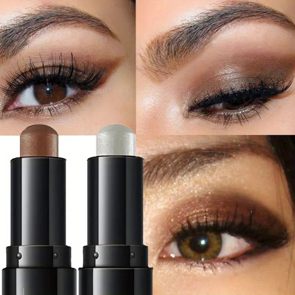 Dual-Ended Luxury Eyeshadow – Stick – Matte & Shimmer Waterproof Eye Pencil ✨