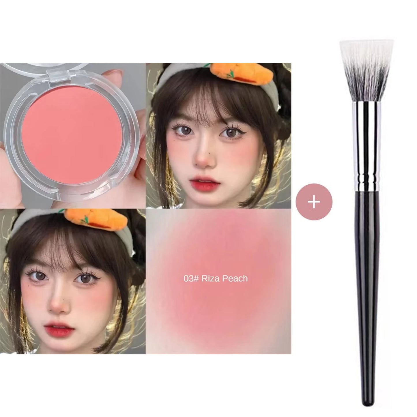 Matte Monochrome Blush – Powder – Natural Cheek Color Brightening Waterproof Face Makeup✨