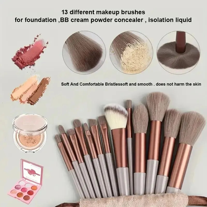 Professional Makeup Brush – Set – Soft Fluffy Foundation, Powder, Eyeshadow &amp; Kabuki Blending Brushes✨