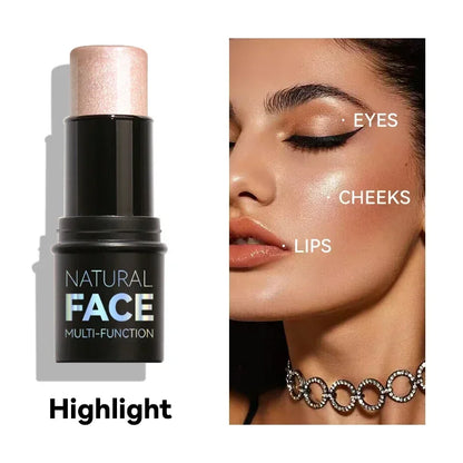 Multi-Function Contour & Highlighter Stick – Cream Bronzer, Blush &amp; Brightening Concealer Makeup Pen✨