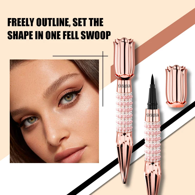 Yanqina Precision Liquid – Eyeliner – Waterproof, Quick-Dry, Long-Lasting Black✨