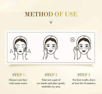 Golden Collagen Crystal – Seaweed Eye Masks (60pcs)✨👁️