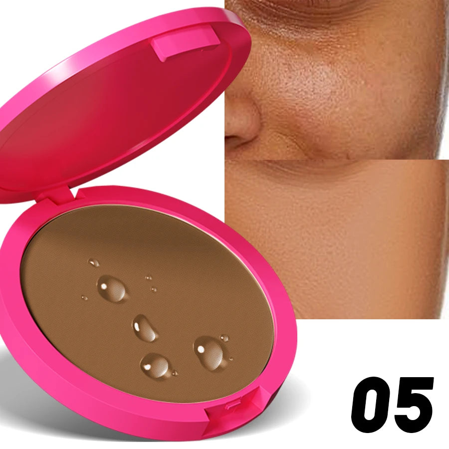 Natural Matte Pressed – Powder – Oil Control Brightening Compact Foundation &amp; Concealer Face Powder✨