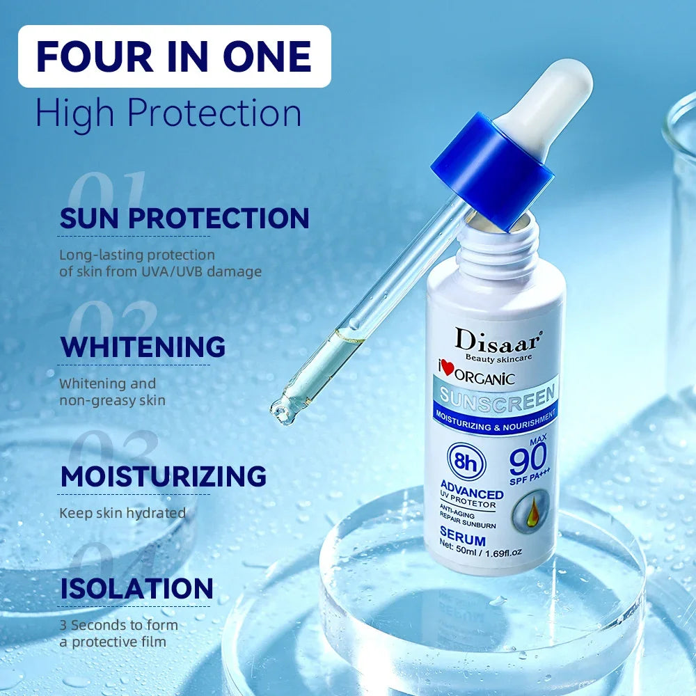 Disaar Spf 90 – Sunscreen Serum – Long-Lasting Uv Protection Essence✨
