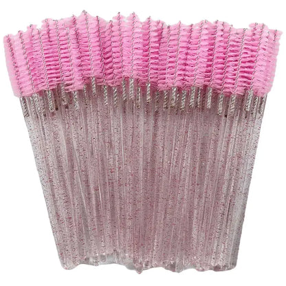 Disposable Eyelash & – Eyebrow Brushes – Crystal Handle Mascara Wands✨