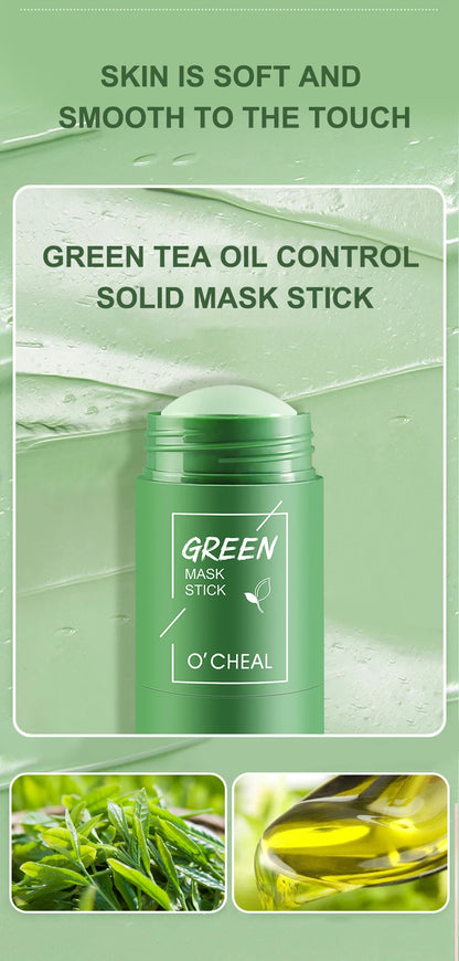 Solid Facial Mask Stick (Green Tea / Honey Peach / Charcoal Eggplant) ✨