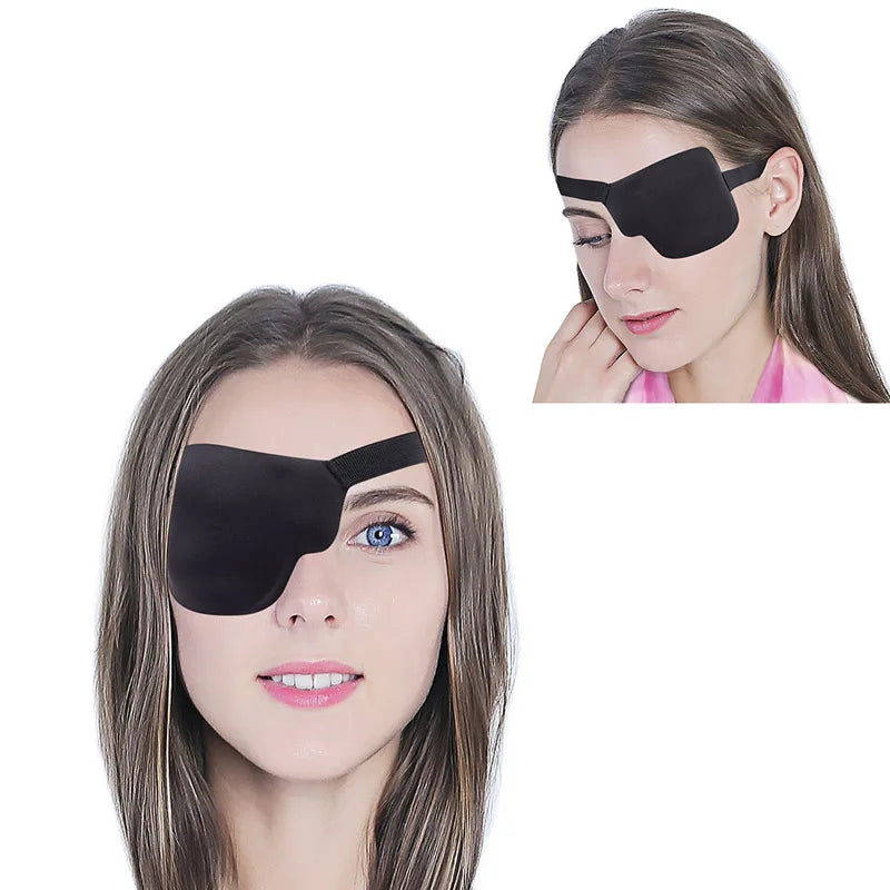 Black Single Eyepatch – Blindfold Adjustable Eye Mask 🖤😴