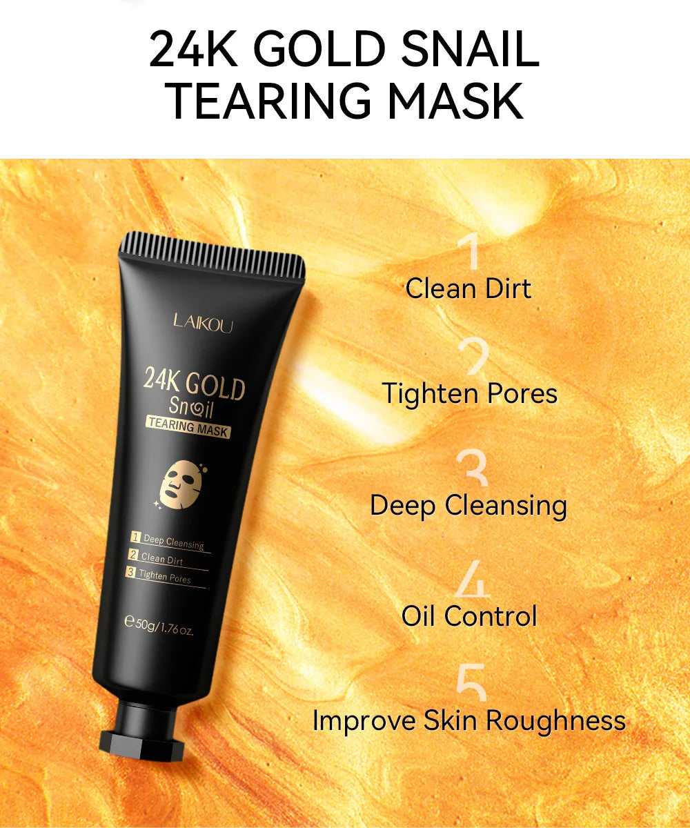 24K Gold Sakura Peel-Off Face Mask – Brightening & Glow Treatment✨