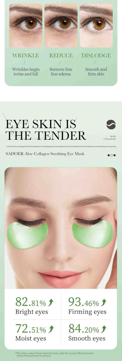 Aloe Vera Collagen Eye Patches – Hydrating & Firming Under Eye Mask✨