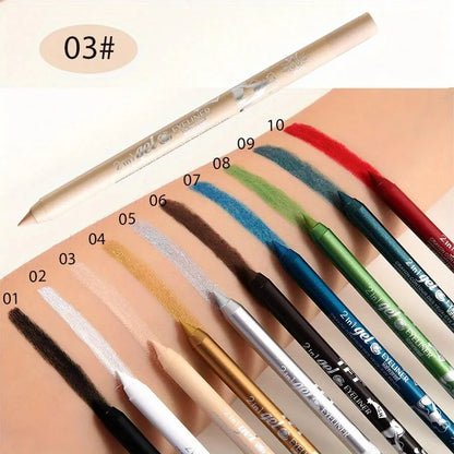 10-Color Luxury Gel – Eyeliner Pen Set – Waterproof Long-Lasting Eye, Lip &amp; Concealer Pencils✨