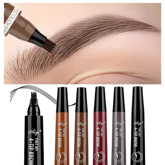 Microblading Brow Pencil – (4-Fork ) – Waterproof, Natural, Long-Lasting✨
