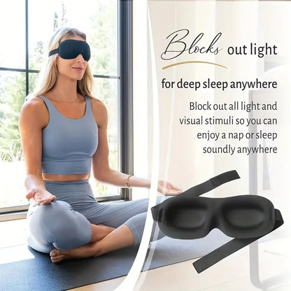 3D Contoured Sleep Mask – 100% Light Blocking Eye Mask😴✨