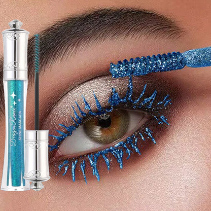 9-Color Diamond Glitter Mascara – Waterproof Volumizing Curl Lash Mascara✨