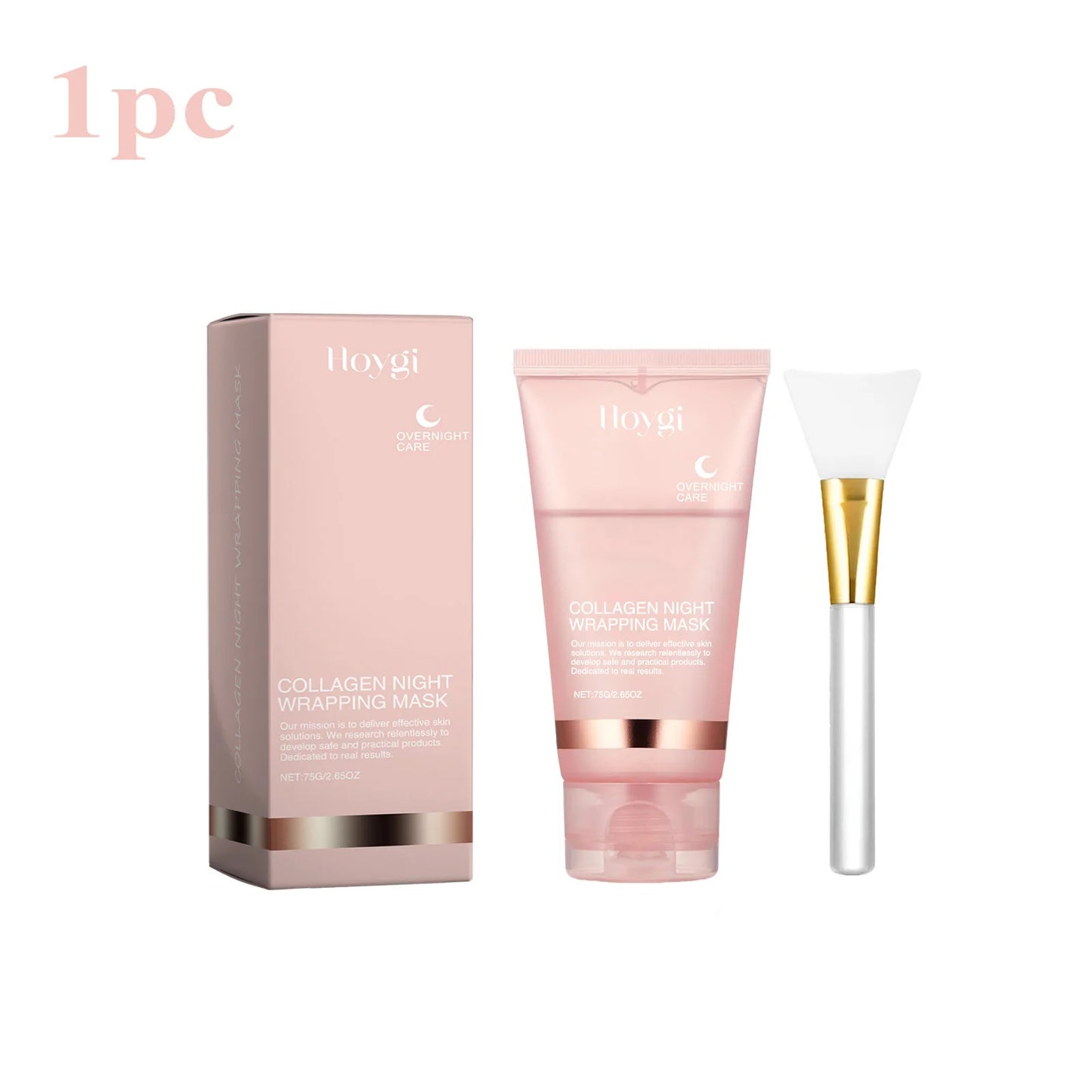 Korean Collagen Overnight Wrapping Mask – Deep Hydrating Peel-Off Night Care Facial Mask Cream✨🌙