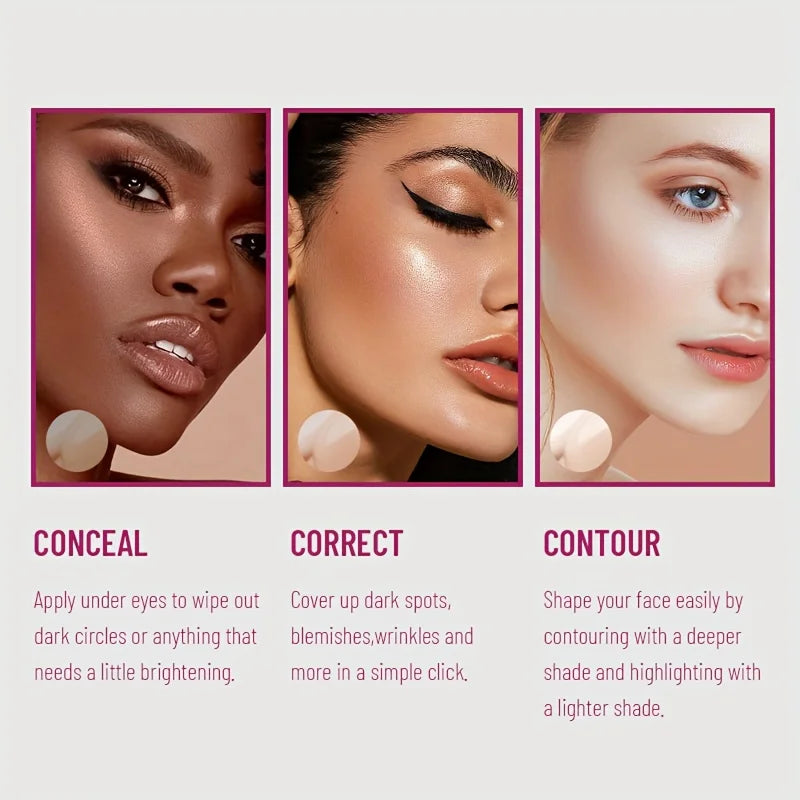 Sponge Head Liquid – Concealer Foundation – Long-Lasting Moisturizing Coverage✨