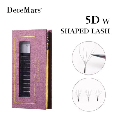 Decemars 5D W-Shaped – Eyelash Extensions – 12 Line Volume Lash✨