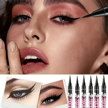 12 Pcs Luxury – Black Liquid Eyeliner Pen Set – Waterproof✨