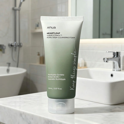 ANUA Heartleaf Pore Deep Cleansing Foam – BHA & Hyaluronic Acid Cleanser