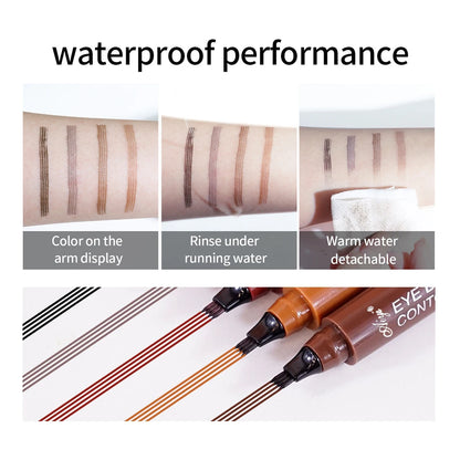 Microblading Brow Pencil – (4-Fork ) – Waterproof, Natural, Long-Lasting✨