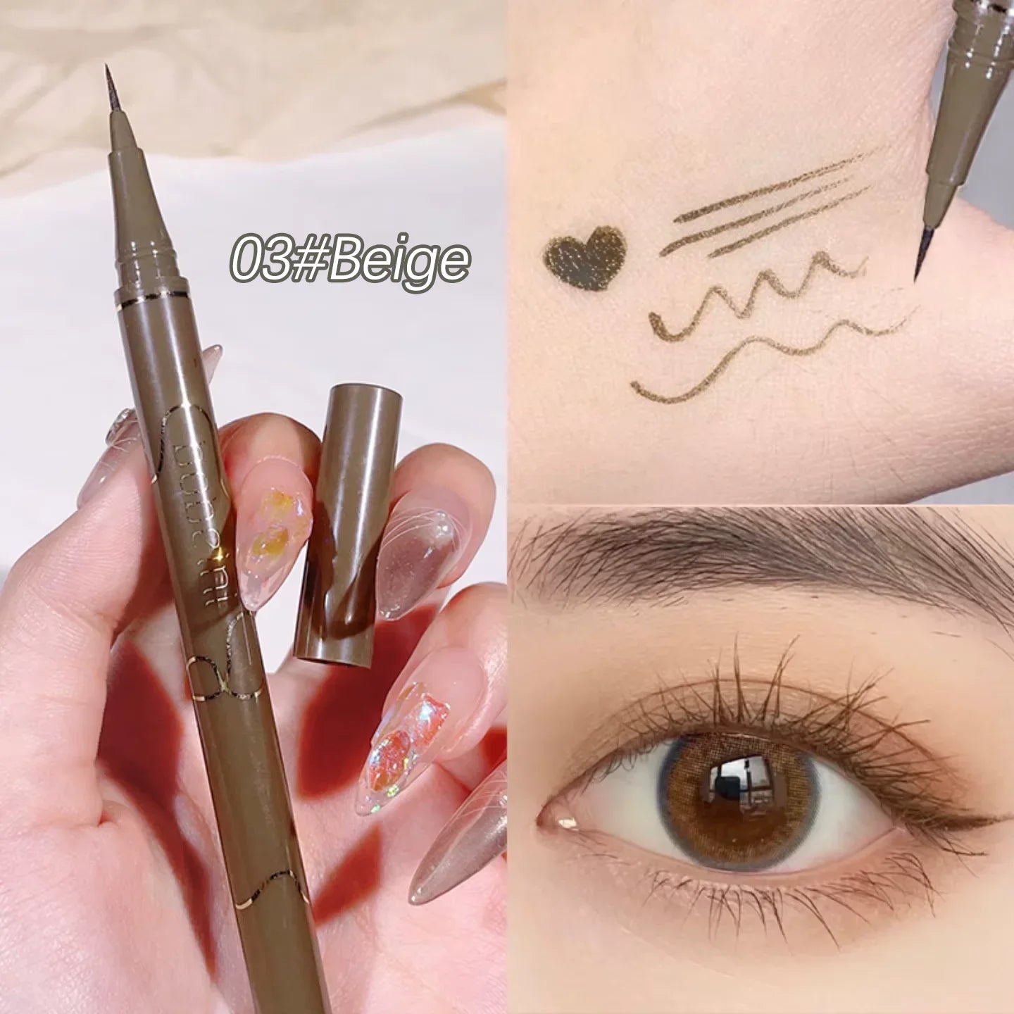 Slim Gel Eyeliner – Pen – Waterproof, Smudge-Proof, High-Pigment✨