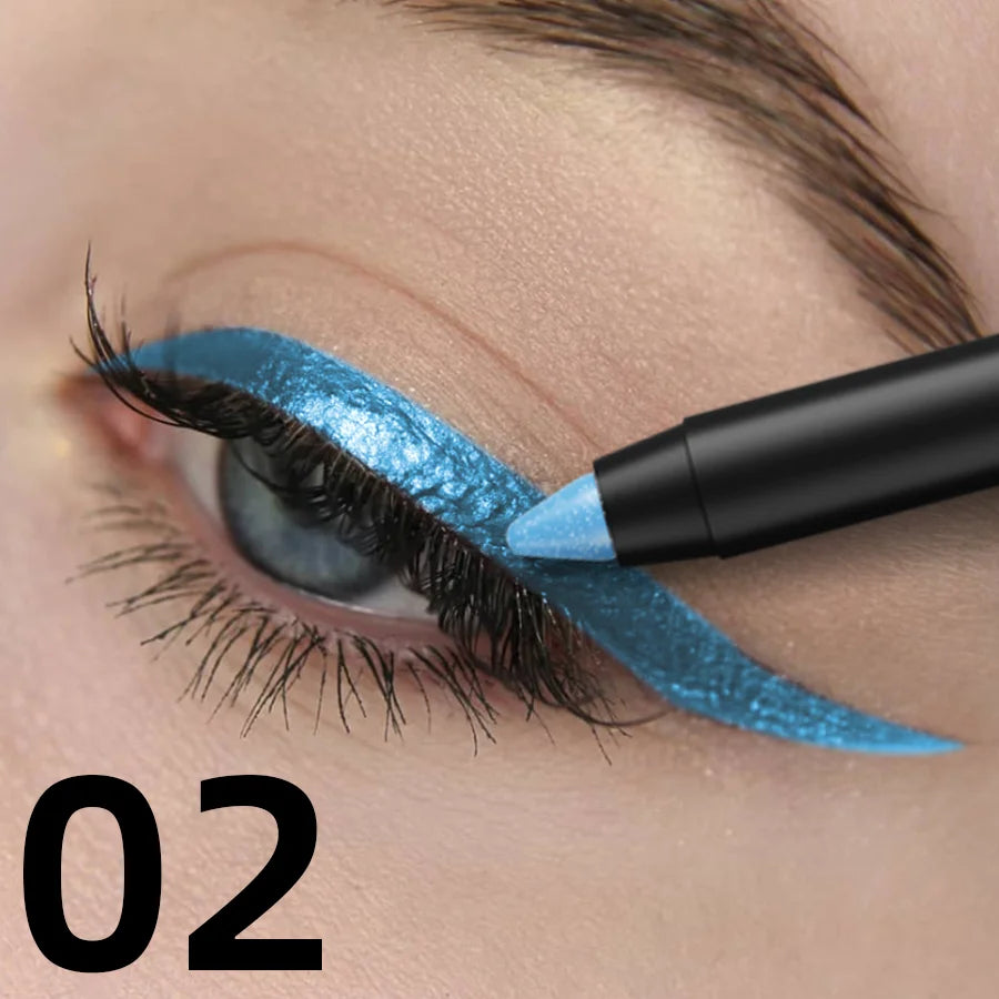 Metallic Eyeliner Pen – – Waterproof, Shimmer, High-Pigment (10-Color )✨