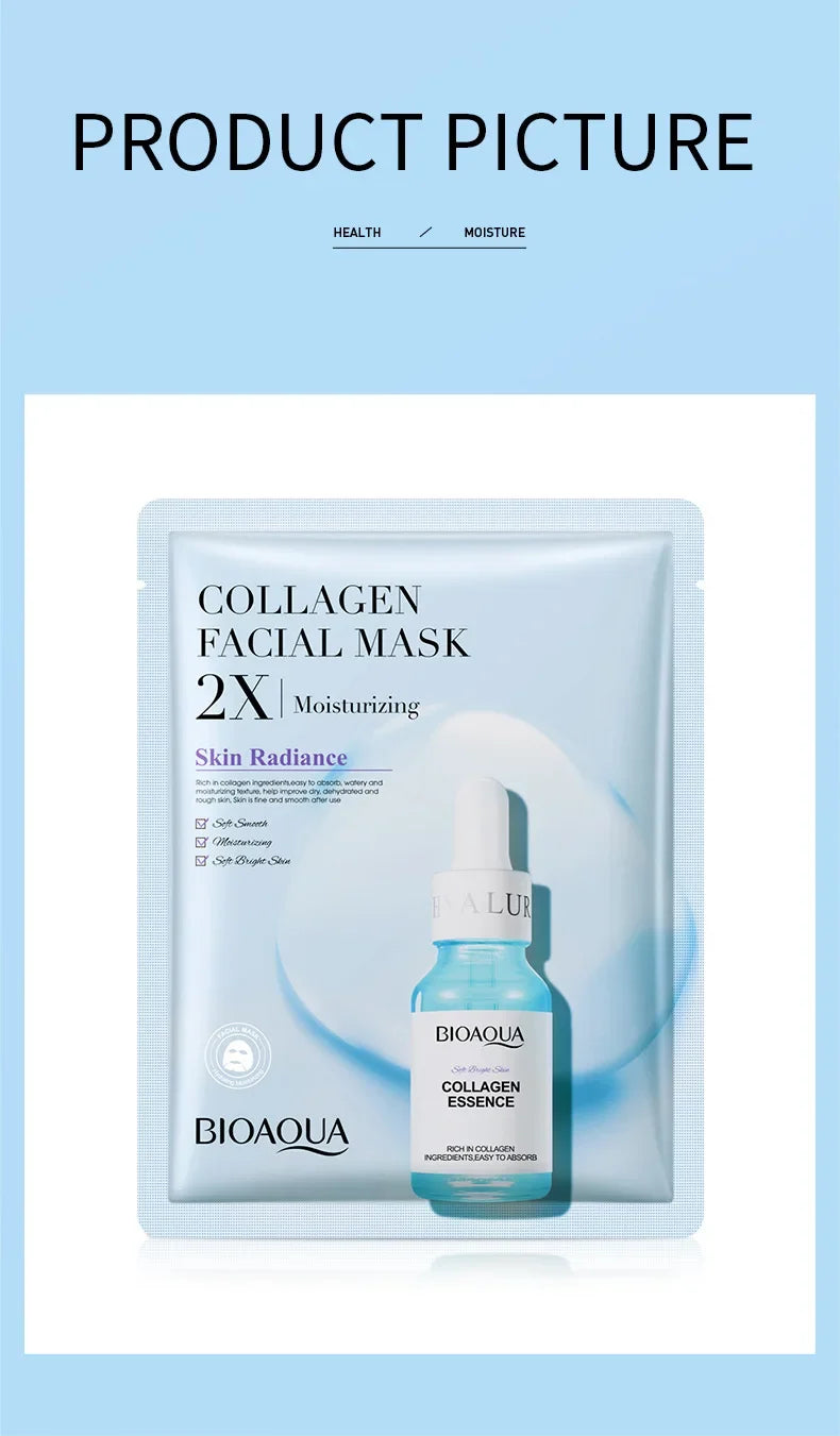 Centella - Collagen Face Mask – Vitamin C & Hyaluronic Acid ✨