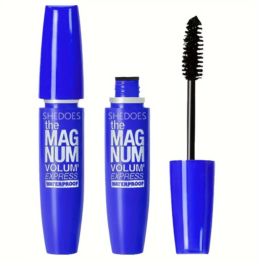 Black Fiber Mascara – Waterproof Volumizing, Lengthening & Curling✨