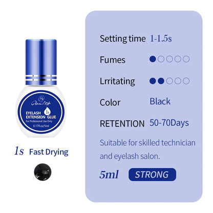 Professional Lash Glue – – 0.3–2 Sec Dry, Strong Hold Black✨