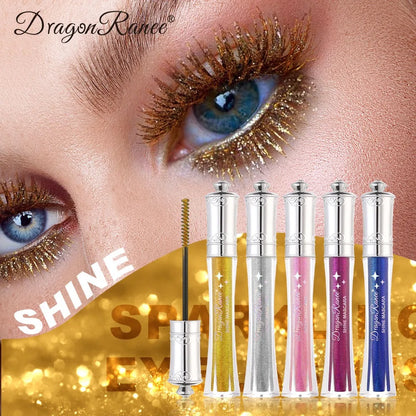 9-Color Diamond Glitter Mascara – Waterproof Volumizing Curl Lash Mascara✨