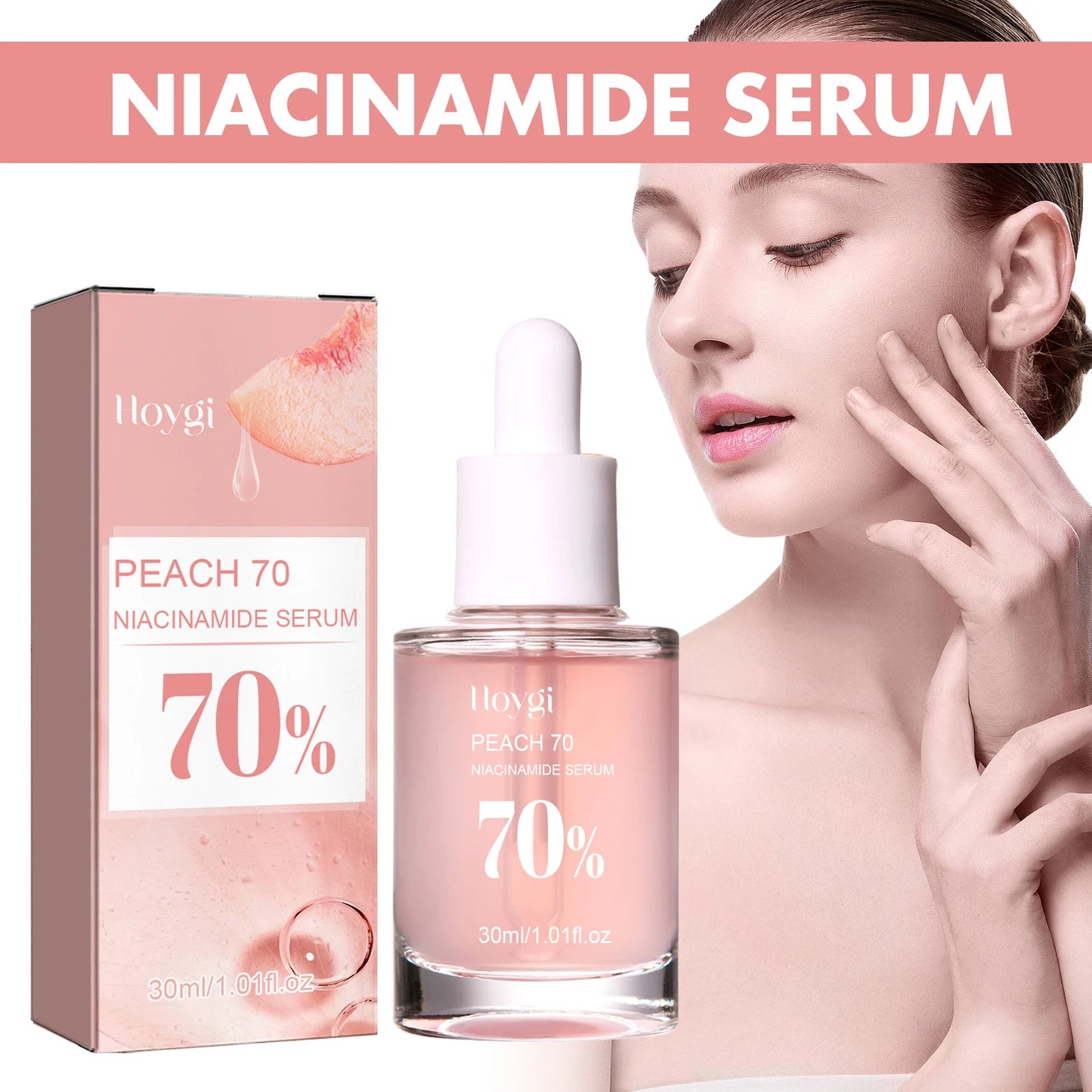 Peach 70% Niacinamide Serum – Brightening, Pore Care & Hydration