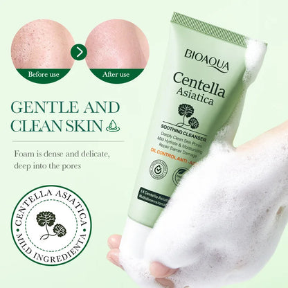 BIOAQUA Centella Asiatica Foam Cleanser – Moisturizing & Oil Control Face Wash