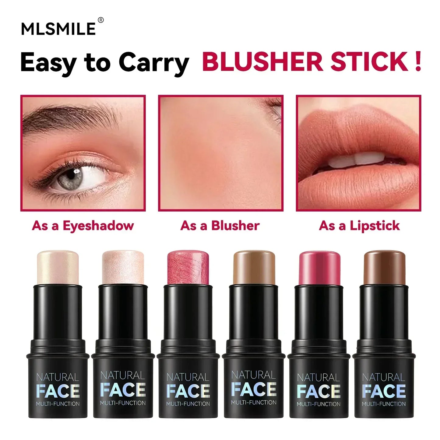 Multi-Function Contour & Highlighter Stick – Cream Bronzer, Blush &amp; Brightening Concealer Makeup Pen✨