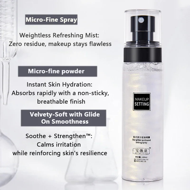 Makeup Setting Spray – – Waterproof, Oil Control, Long-Lasting Fixer (100Ml)✨