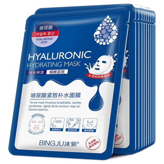 Hyaluronic Acid - Sheet Face Masks  (10pcs ) 💧✨