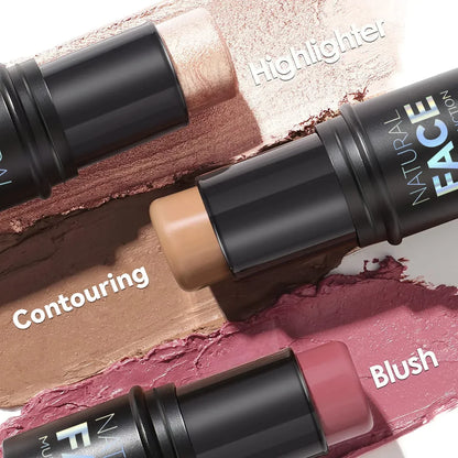 Multi-Function Contour & Highlighter Stick – Cream Bronzer, Blush &amp; Brightening Concealer Makeup Pen✨