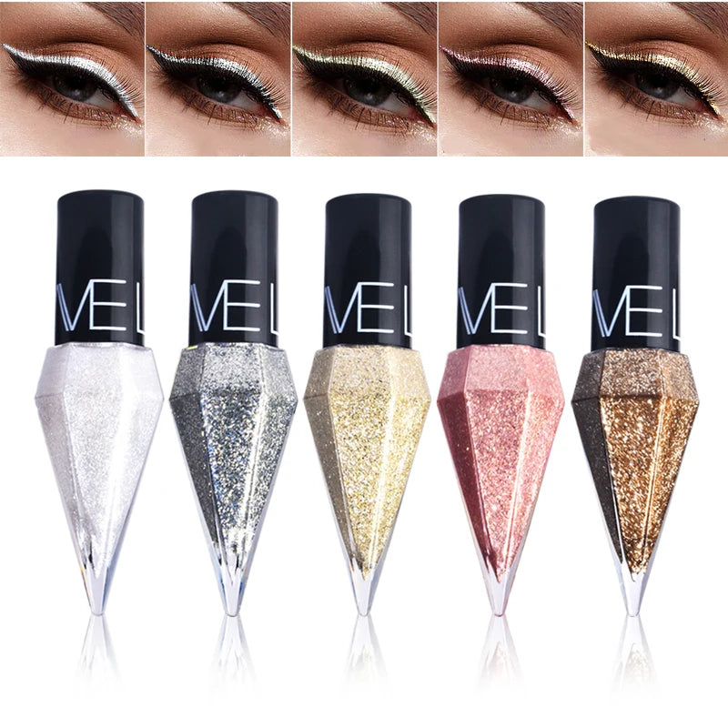 Diamond Shimmer Liquid – Eyeliner Pen – Waterproof, Quick-Dry, Long-Lasting (9-Colors)✨
