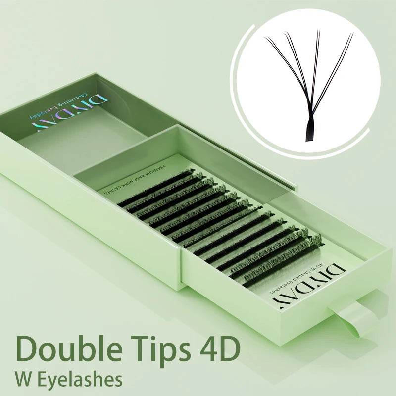 W-Shape Premade Fan – Lash Extensions – 3D–8D Volume Bloom Effect✨