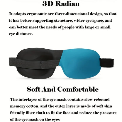 3D Contoured Sleep Mask – 100% Light Blocking Eye Mask😴✨