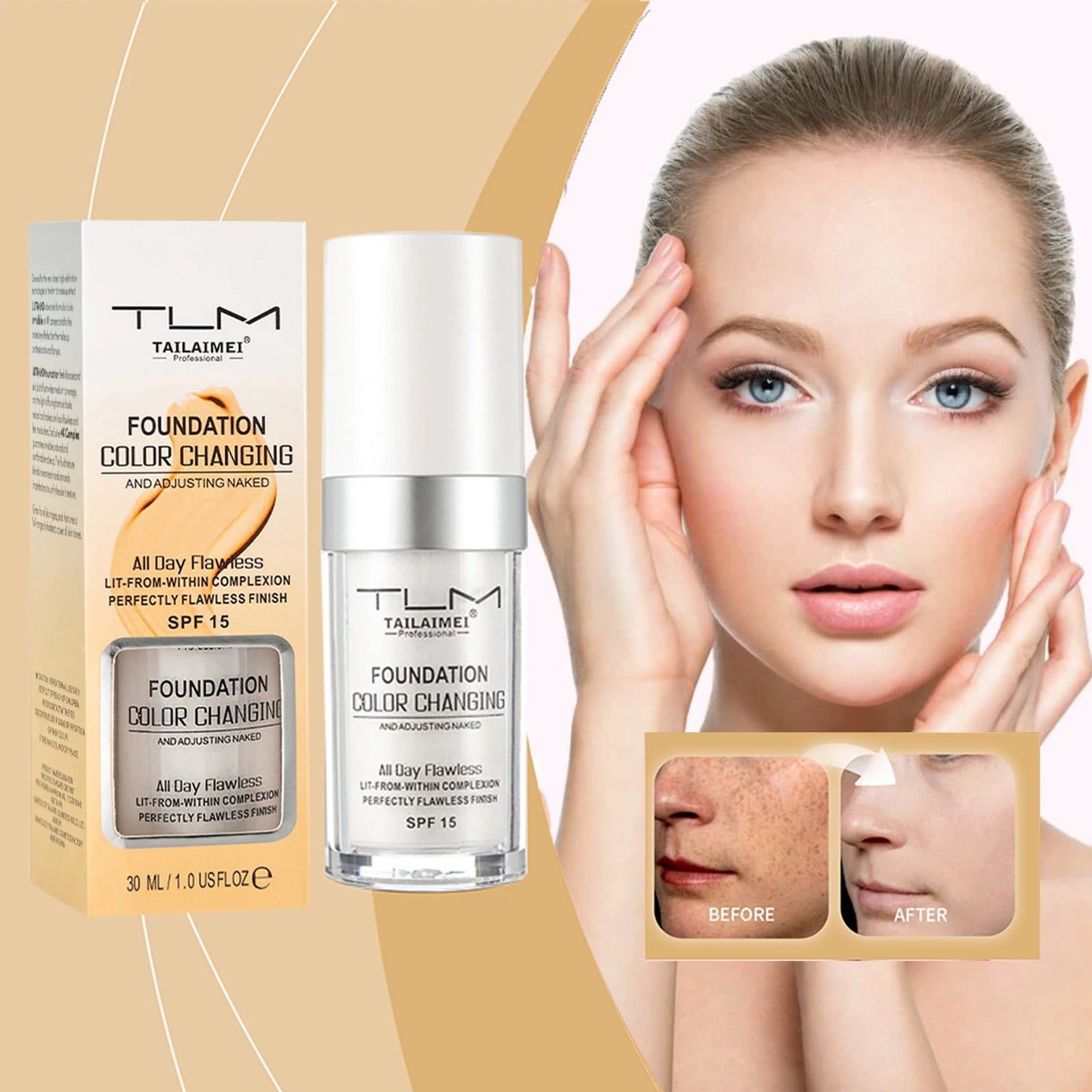 Magic Color-Changing Foundation (30Ml) ✨