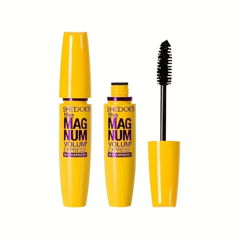 Black Fiber Mascara – Waterproof Volumizing, Lengthening & Curling✨